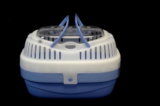 Cage de transport Bleu/Blanc 9&#39;&#39;x 6&#39;&#39;x 6&#39;&#39;H