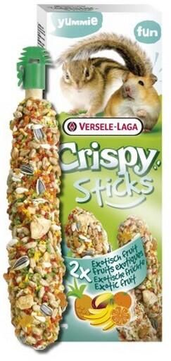 VL - CRISPY STICKS Hamster-Ecureuil Fruit exotique 2x 55g