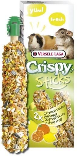 VL - CRISPY STICKS Cochon d&#39;inde-Chinchilla Agrûmes 1x 55g