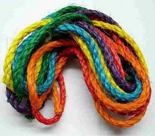 CORDE SISAL DE COULEUR Pqt.6 1/8&#39;&#39;X60&#39;&#39;  239