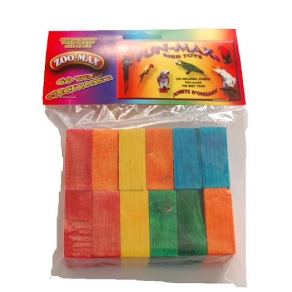 Blocs de Bois Pqt.12  .75&#39;&#39;H X 1.50&#39;&#39;LA X 1.75&#39;&#39;LO (T1/2) W453