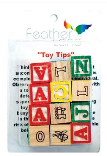 ABC Block Bird Toy Featherland Paradise