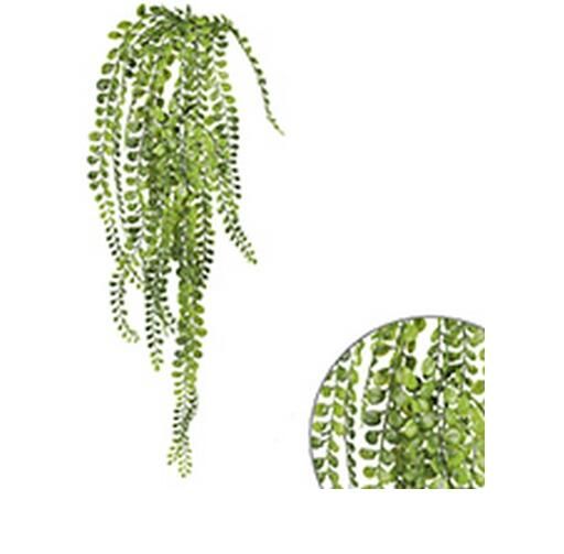Vigne De Grande Feuille De The En Plastique, Vert 76cm