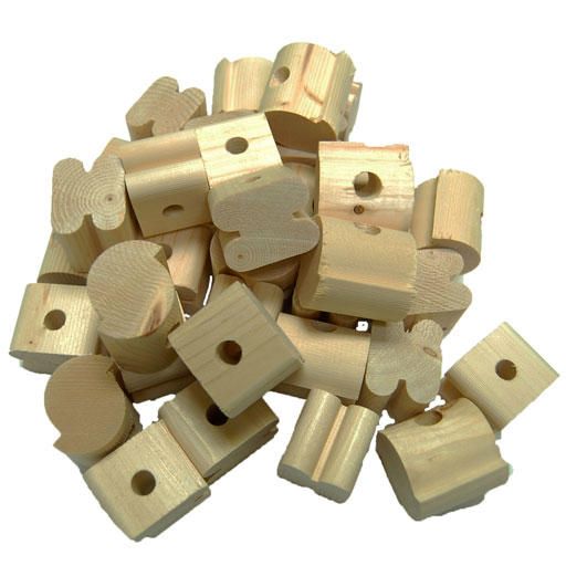 PIECES DE BOIS *NATUREL* Pqt.36