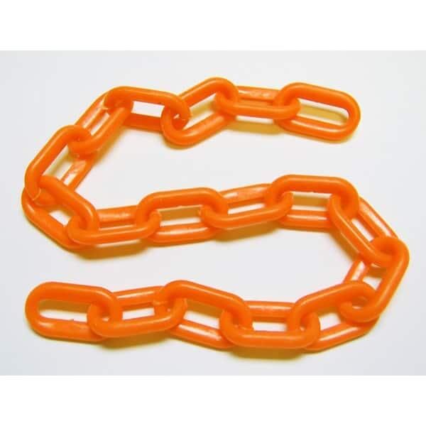 Chaine Plastique 1 1/2po Orange (6 pied)