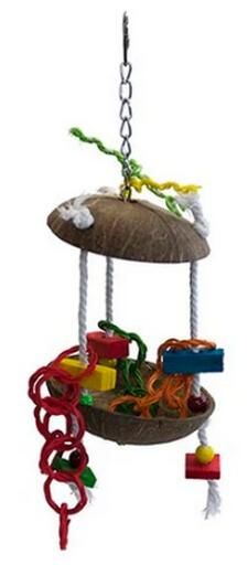 Coconut Hutch Bird Toy