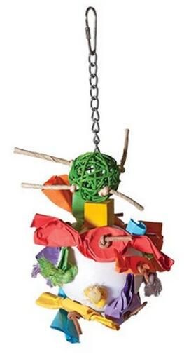 Large Crunchy Disco Ball Bird Toy