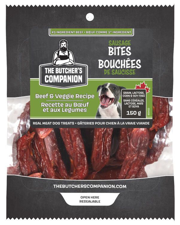 The Butcher&#39;s Companion Sausage Bite Beef &amp; Veggie 250g