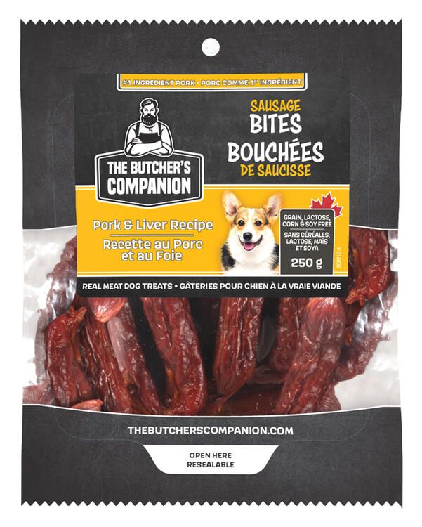 The Butcher&#39;s Companion Sausage Bite Pork &amp; Liver 250g