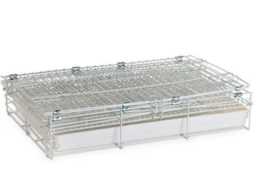 Cage de Transport pliable 50x34x44cm (blanc)
