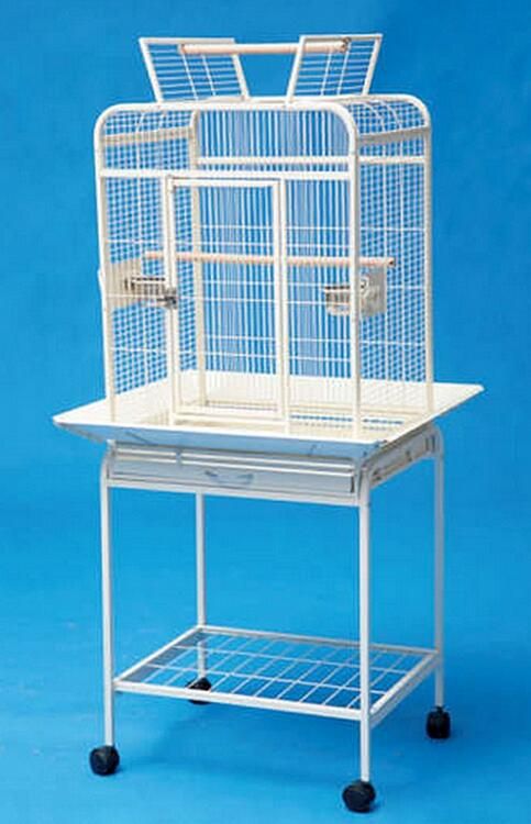 Cage avec toit ouvrant (blanc) 56x46x143cm Cage avec toit ouvrant (blanc) 56x46x143cm
