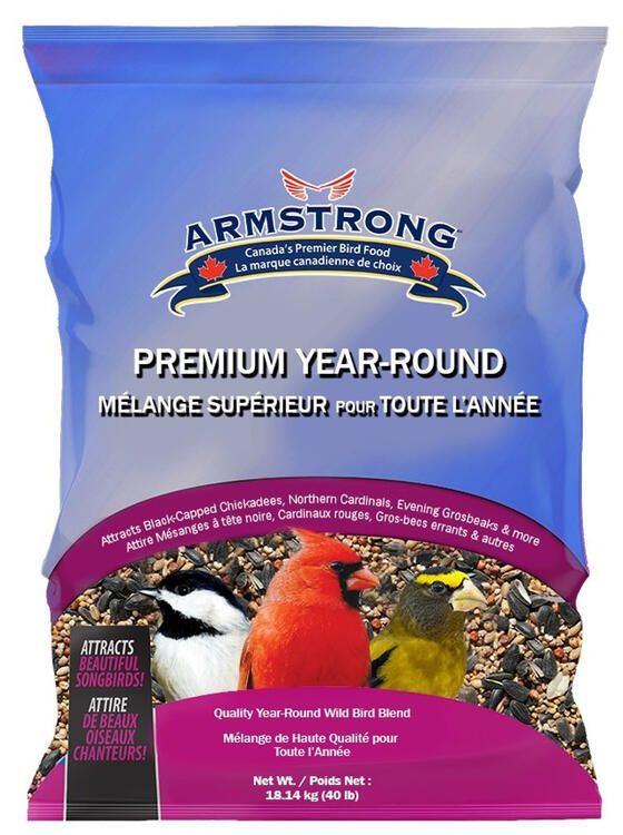 Armstrong Premium Year-Round Blend Bird Seed, 40lbs