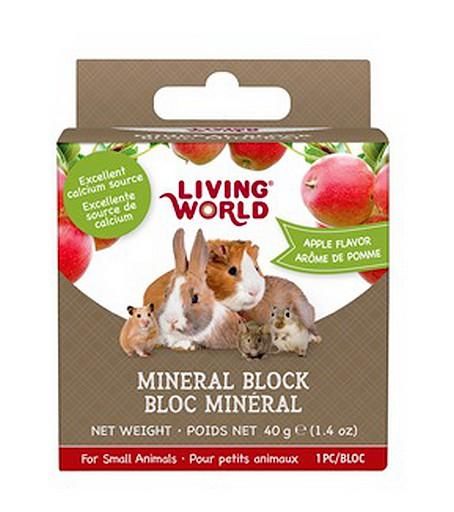 Bloc minéral LW petits ani., pomme,40g