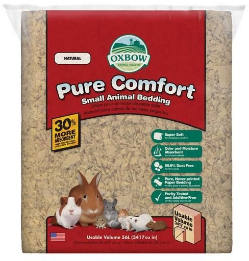 OXBOW RONGEUR PURE COMFORT LITIÈRE DE PAPIER NATUREL 56 L (CS=4)