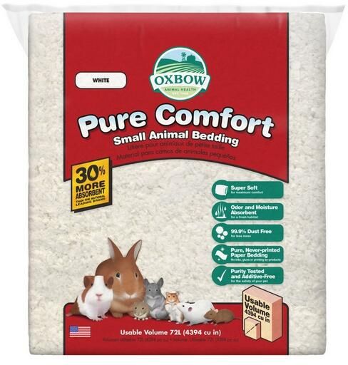 OXBOW RONGEUR PURE COMFORT LITIÈRE DE PAPIER BLANC 36 L (CS=6)