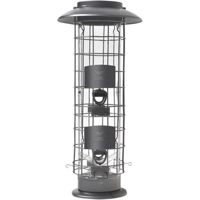 Mangeoire a oiseaux 4 ouvertures, anti écureuil