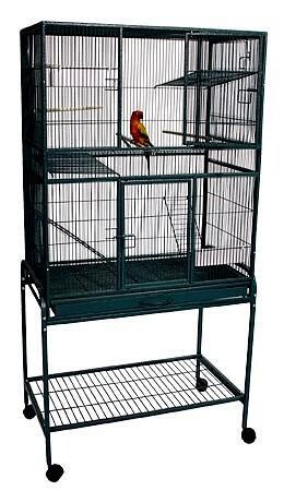 Cage de Vol avec support s/roulettes 30x18x64''  (noir)