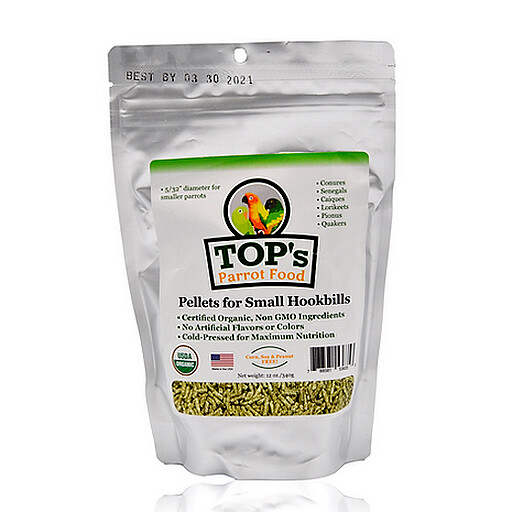 Tops petit Granulé Bio pour petit perroquet 12oz