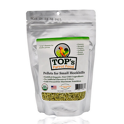 Tops petit Granulé Bio pour petit perroquet 12oz