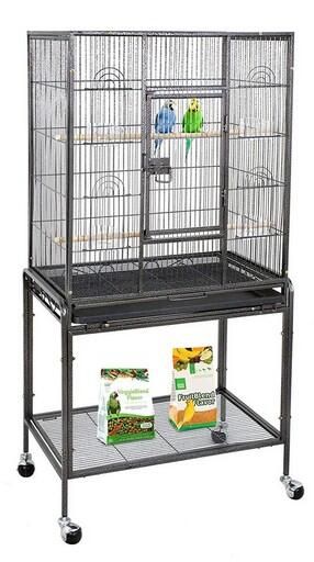 Cage Voliere 24x17x53'' (Noir)