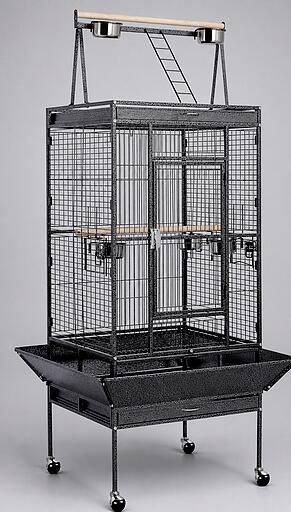 CAGE POUR PETIT/MOYEN PERROQUET  69X61X167CM (24X22X66'')