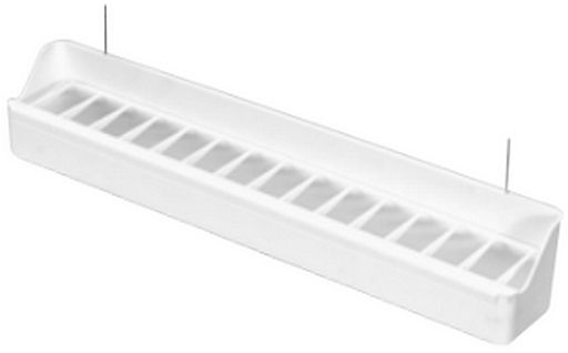 Mangeoire Blanc Pour Voliere Avec Crochet