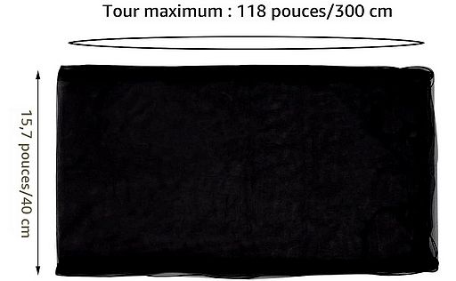PARE-GRAIN SANS FOND XL SATIN NOIR