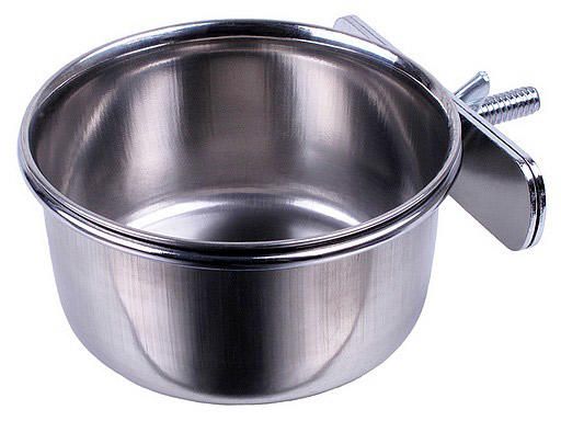 Mangeoire en stainless a/support visse 600 ml