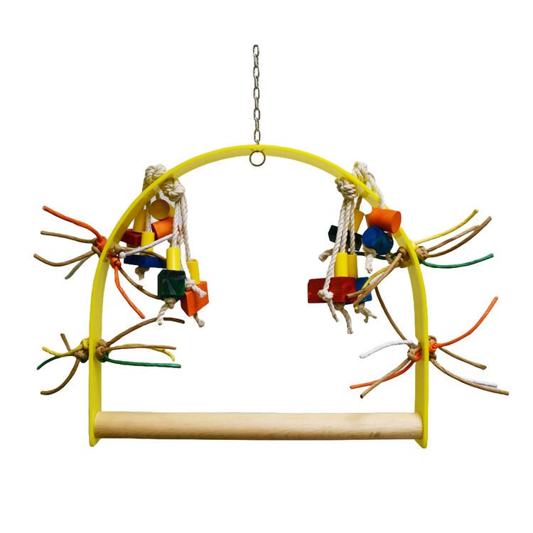 Acrylique Perchoir Jaune 20''