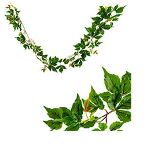 Guirlande De Lierre De Boston En Plastique, Vert, 163cm