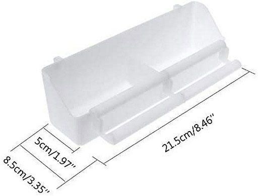 Mangeoire Blanche avec séparation 8''