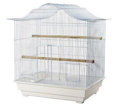 CAGE CAMELIA 51X41X61CM (20X16X24'') BLANC