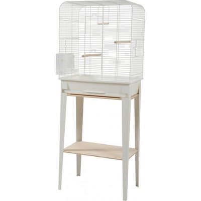 Cage Chic Loft/ support, blanc