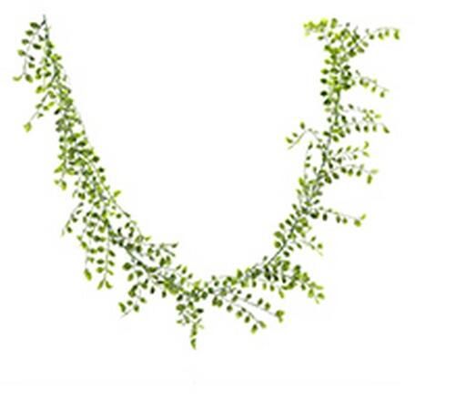 Guirlande De Feuilles De The En Plastique Vert