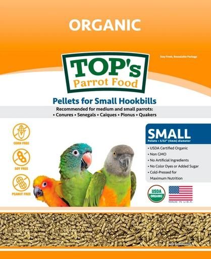TOP's Parrot Food Pellets for small Hookbills 4lb