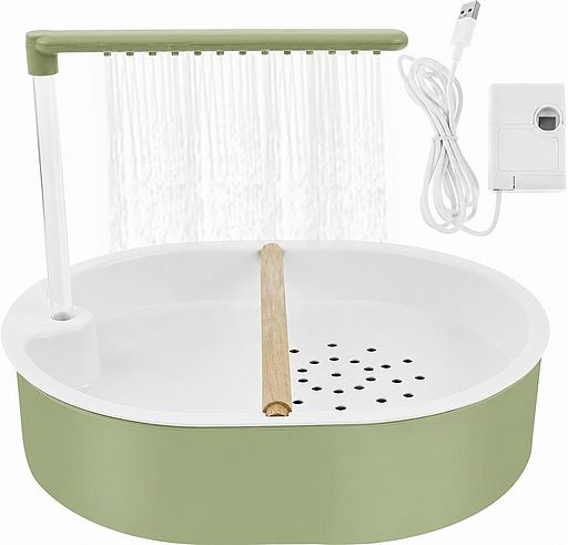 Baignoire automatique pour oiseau (Vert)