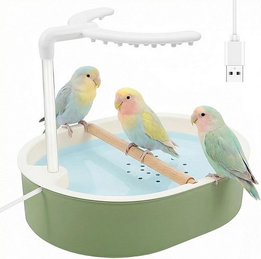 Baignoire automatique pour oiseau Rond (Vert)