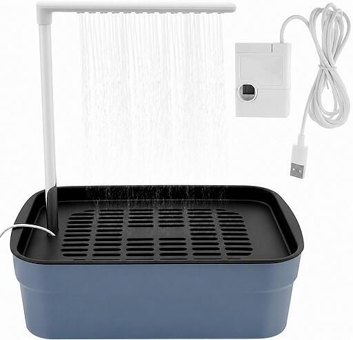 Baignoire automatique pour oiseau (Bleu)