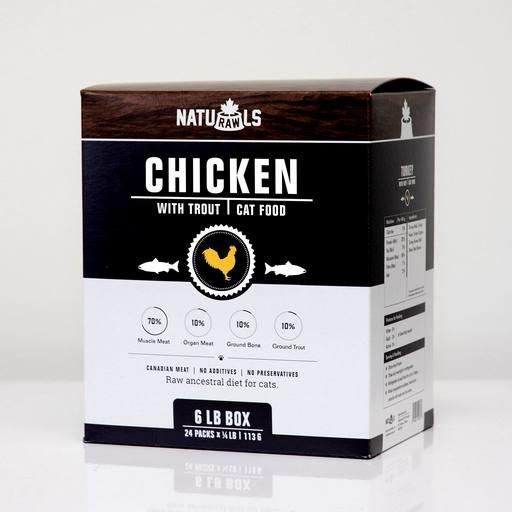Naturawls Cru p/chat Poulet &amp; Truite 24x113g