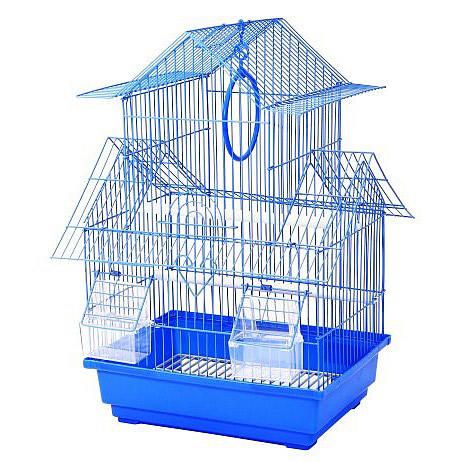 CAGE CELTIS POUR PINSONS/SERINS 30X23X46CM (12X9X18'') BLEU (CS=10)