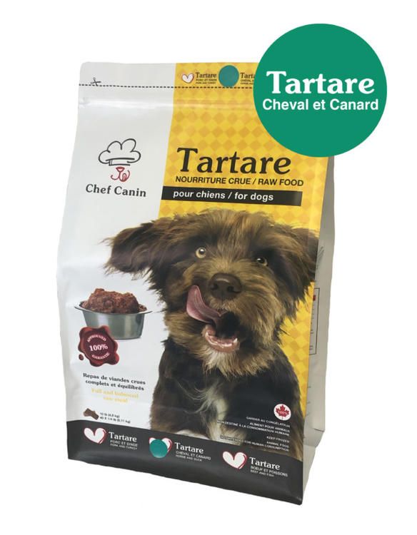 Chef Canin -Tartare de cheval et canard 10lb