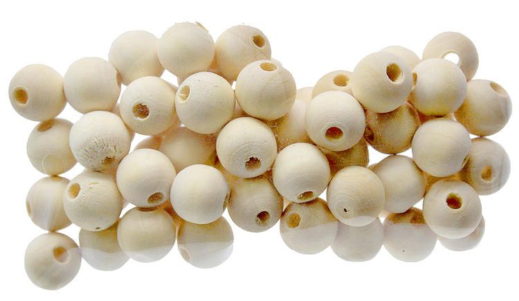 Perles Rondes en bois 0.4''-0.6''