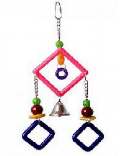 BEAKS! Plastic Hanging Squares Toy 11in