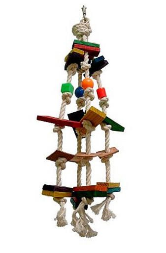 ZOOMAX JOUET OISEAUX CORDE QUADRUPLE (H: 18'') 060