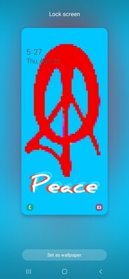 Peace pixel Logo by Hammer