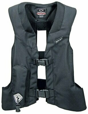 H - horse riding, lt. wt. harness style vest. Twin rear airbags