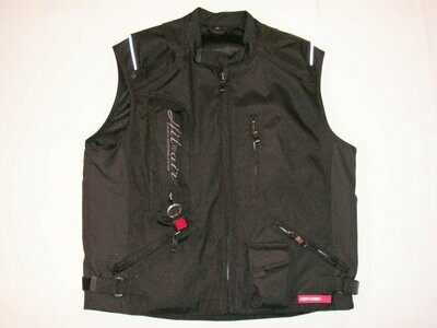 D - heavy duty material closed neck vest
