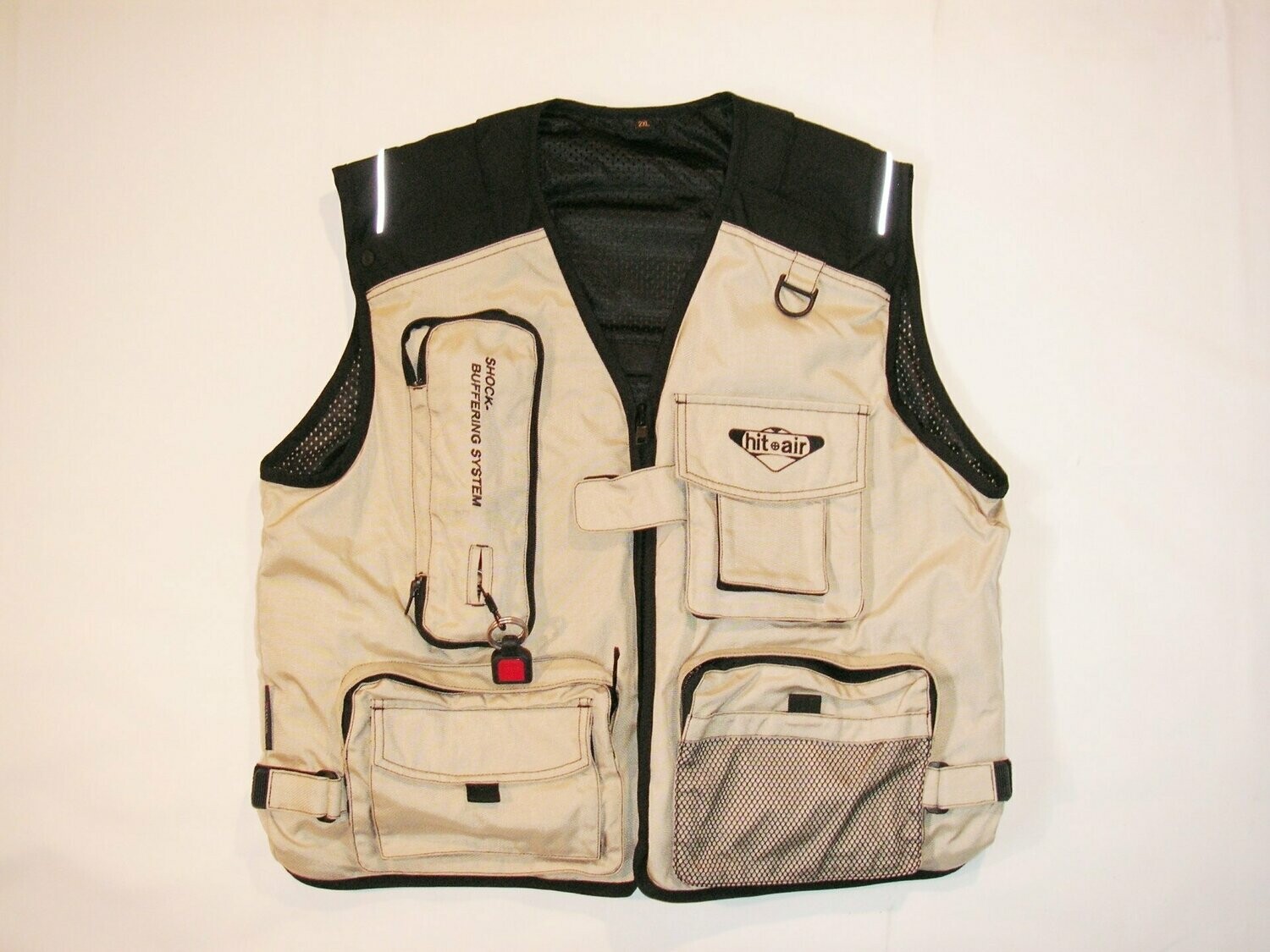 B - material V neck vest with large pockets
