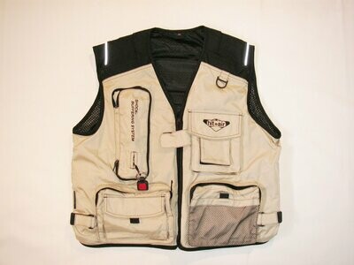 B - material V neck vest with large pockets