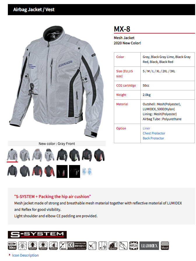 MX8 - full mesh sports motorcycle jacket. V8
